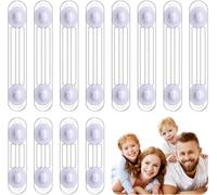Shiliu-Bloque Porte Bébé, 12 Pièces Securite Porte Enfant, Sécurité Enfant, Porte Securite Bebe Avec Adhésif, Sans Perçage Pour Ar[