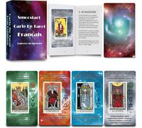 Shiliu-Cartes De Tarot Français Pour Débutant Avec Significations, Holographiques Tarot Avec Guide Pour Débutants, Mots-Clés, Éléme[