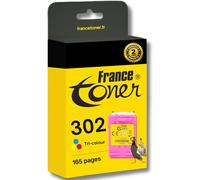 SHILIU-Cartouche 302 Couleur C/M/Y Remplacement pour Cartouche HP 302 (F6U65AE) Compatible avec HP Envy 4525 4520 OfficeJet 3831 52[