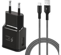 SHILIU-Chargeur Rapide Fast Charge avec 2 m USB de Type C en Nylon pour Samsung Galaxy S22 S21 S21FE S21+ S20FE S20 S20 Ultra S10 S[