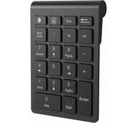 SHILIU-Clavier Numérique sans Fil, Extension de Clavier Ergonomique,Pavé numérique Bluetooth 5.0 avec 22 Touches Portatif Mini Calc[