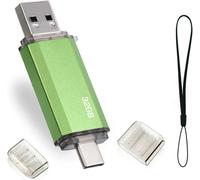 SHILIU-Clé USB 32 Go 2 en 1 USB C Flash Drive 32 Go OTG Type C USB 2.0 Type C Memory Stick 32 GB pour OTG Android Appareils TéLévis[
