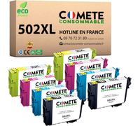 SHILIU-COMETE, Marque française - 502XL - 8 Cartouches d'encre Compatibles avec Epson 502 ou 502XL Jumelles - pour Epson Expression[
