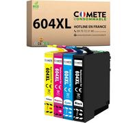 SHILIU-COMETE, Marque française - 604XL - 4 Cartouches d'encre Compatibles avec Epson 604 XL Ananas - pour Epson Expression Home XP[
