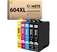 SHILIU-COMETE, Marque Française - 604XL - 5 Cartouches d'encre Compatibles avec Epson 604 XL Ananas - pour Epson Expression Home xp[