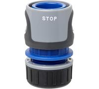 SHILIU-Connecteur rapide STOP pour tuyaux d'arrosage 1/2"" (12,5mm) - 5/8"" (15mm), Connecteur au raccord Universel, Protection solai[