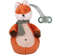 Shiliu-Dentistar Attache-Sucette Renard Avec Tétine Jour & Nuit Taille 2 Incluse - Peluche Et Porte-Tétine Avec Tétine Respectueuse[