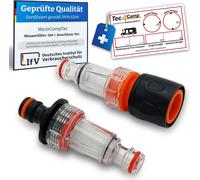 SHILIU-® DUOCLEAN Kit de filtres à eau Préfiltre pour nettoyeur haute pression Filtre à saleté avec insert filtrant de 0,15 mm [
