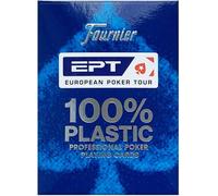 Shiliu-European Poker Tour (Ept) 100% Plastic Playing Cards Poker Size Jumbo Index (Blue Back) By[1463]