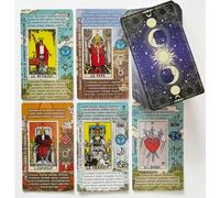 Shiliu-Gwe Tarot - Carte Tarot Débutant Français, Pas Besoin De Livre Guide, Jeu De Tarot De Mots-Clés, Cartes Tarot D'apprentissag[