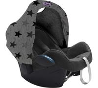 Shiliu-Hoody Auvent De Protection Solaire Pour Porte-Bébés Ou Poussettes (Design : Grey Stars, Avec Protection Uv 40+, Groupe D'âge[