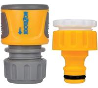 SHILIU-HOZELOCK - Kit Raccord Robinet Extérieur + Raccord Tuyau d'Arrosage Ø 12,5 - 15mm (1/2""- 5/8"") Soft Touch : pour Robinet Ø 2[