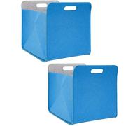 Shiliu-Lot De 2 Boîtes De Rangement Pliables En Feutre 33 X 33 X 38 Cm \U2013 Boîte De Rangement Pour Étagère Kallax \U2013 Panier [