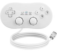 Shiliu-Manette De Jeu Classique Filaire Pour Nintendo Wii Remote Console Jeu Vidéo Couleur Blanc[268]
