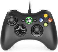 Shiliu-Manette Filaire Pour Xbox 360, Usb Wired Gamepad Game Joystick, Manette Du Contrôleur De Jeu Filaire Avec Double Vibration P[