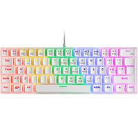 SHILIU-MARS GAMING MK60 Blanc, Clavier Gaming Mécanique FRGB, Antighosting, Switch Mécanique Bleu, Langue Portugais[1105]