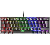SHILIU-MARS GAMING MK60 Noir, Clavier Gaming Mécanique FRGB, Antighosting, Switch Mécanique Rouge, Langue Français[395]