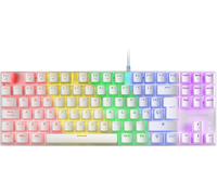 SHILIU-MARS GAMING MK80 Blanc, Clavier Gaming Mécanique TKL FRGB, Antighosting, Switch Mécanique Bleu, Langue Français[3514]