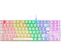 SHILIU-MARS GAMING MK80 Blanc, Clavier Gaming Mécanique TKL FRGB, Antighosting, Switch Mécanique Rouge, Langue Italien[3571]