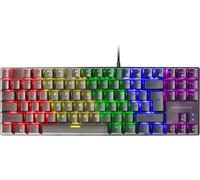 SHILIU-MARS GAMING MK80 Noir, Clavier Gaming Mécanique TKL FRGB, Antighosting, Switch Mécanique Marron, Langue US[3955]