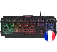SHILIU-Mars gaming MRK0, Clavier Gaming Antighosting, RGB Rainbow, Layout Français[3023]