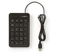 SHILIU-Nedis Clavier numérique avec câble USB Noir[719]