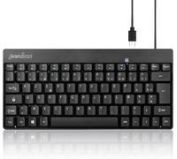 SHILIU-Perixx PERIBOARD-422 FR, Mini Clavier Filaire AZERTY USB-C - Noir[772]