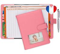 Shiliu-Protege Carnet De Sante Bebe Enfant Personnalise Pour Fille Avec Stylo Couverture Carnet Pochette Ordonnance Et Carte Vi[