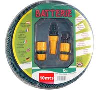 SHILIU-RIEGOLUX 331030 Kit Tuyau Batterie avec Accessoires, Vert, 10 m[1]