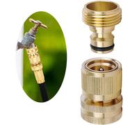 SHILIU-Uni-Fine - Raccord rapide en laiton - Raccord rapide - Tuyau d'arrosage - Buse - Kit de raccordement pour cuisine, jardin, e[