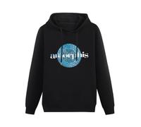 SHILIU YARD Amorphis CD Cvr Elegy Karelian Thousands Lakes Men's Hoodies Unisex Black Cotton Print Pullover Sweatshirts L