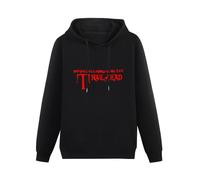 SHILIU YARD and You Will Know Us by The Trail of Dead Men's Hoodies Unisex Black Cotton Print Pullover Sweatshirts L