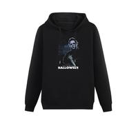 SHILIU YARD Halloween V5 John Carpenter Poster 1978 Men's Hoodies Unisex Black Cotton Print Pullover Sweatshirts M