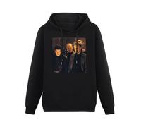 SHILIU YARD Hans Alan Rickman Die Hard 80S Movie Men's Hoodies Unisex Black Cotton Print Pullover Sweatshirts XL