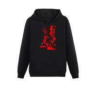 SHILIU YARD Hellboy Movie Men's Hoodies Unisex Black Cotton Print Pullover Sweatshirts S