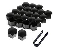 SHILONGBAIHUO 24 Pièces Capuchons D'écrou de Roue pour DS 3 Crossback I 2019-2024, Cache Écrou de Roue, Boulon Ecrou Couvre avec Ensemble D'outils de Démontage,21mm