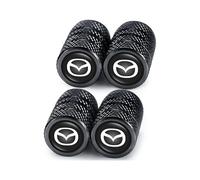 SHILONGBAIHUO 4 Pieces Bouchon Valve Pneu Voiture, Bouchon de Valve pour Mazda MX-5 MX5 RF ND NC NB NA 1989-2023, Bouchons de Valve de Pneu Voiture de Valve Protection Accessoire