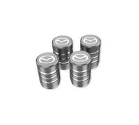 SHILONGBAIHUO 4 Pieces Bouchon Valve Pneu Voiture, Bouchon de Valve pour Mazda MX-5 ND 2015-2023, Bouchons de Valve de Pneu Voiture de Valve Protection Accessoire,C