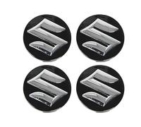 SHILONGBAIHUO 4 pièces Cache Moyeux pour Suzuki Vitara Full Hybrid 2022 2023 2024 54mm Cache de Roue, Capuchon Enjoliveur de Centre de Roue de Voiture de Badge Remplacer,C