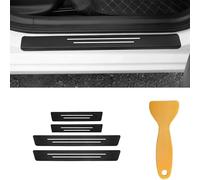 SHILONGBAIHUO 4 Pièces Seuil Porte Voiture Plinthes Autocollant pour Audi Q2 GA I 2016-2020 Fiber Carbone Protection Seuil de Porte Voiture Carrosserie Accessoire