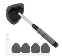 SHILONGBAIHUO Brosse Nettoyage Pare-Brise pour McLaren, Outil Lavage Vitre Manche Télescopique Microfibre Accessoires Auto Intérieur,Grey