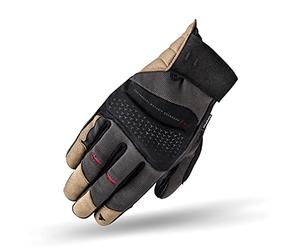 SHIMA AIR 2.0 Gants Moto Homologué Homme Cuir Courts Ete Ventilé Protecteur Perforé Gant Protecion Norme Touchscreen Sport Ventilation Scooter Trotinette Motocyclette (Hommes, Marron, L)