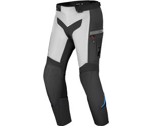 SHIMA Alpha Pantalon textile de moto imperméable, Noir/gris clair, Taille XL