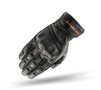SHIMA AVIATOR BLACK, Gants en cuir vintage pour hommes (Noir, XL)