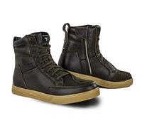 SHIMA Blake, Bottes Moto Homme | Renforcées, Chaussueres de Motard en Cuir, Support de Cheville, Semelle Antidérapante (Marron, 47)