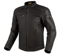 SHIMA BLAKE JACKET BLACK, Veste de moto classique vintage pour homme avec protections (Noir, L)