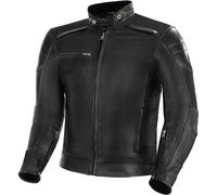 SHIMA BLAKE JACKET BLACK, Veste de moto classique vintage pour homme avec protections (Noir, S)
