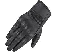 Shima Gants moto Bullet – Cuir homologué, longs ventilés, tactile – Femmes Noir XS