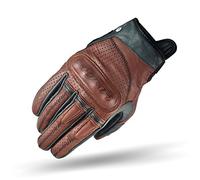 SHIMA CALIBER Gants Moto Homme - Gants Classiques, Vintage, Renforcées, D'été et Cuir avec Protection Articulations et Doigts, Paume Renforcée (Marron, L)