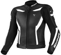 SHIMA Chase Veste en cuir de moto, Noir/Blanc, Taille 52